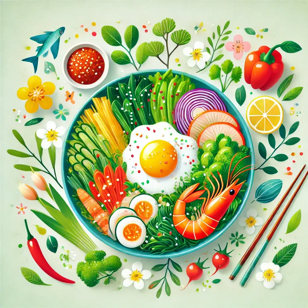 멍게비빔밥과 봄동겉절이: 봄요리제철음식