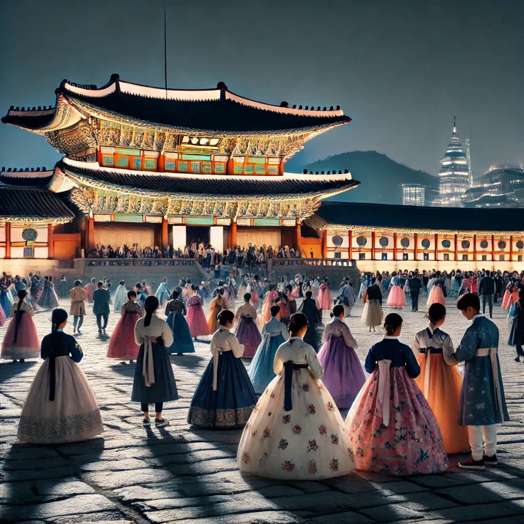 경복궁 야간개장 한복