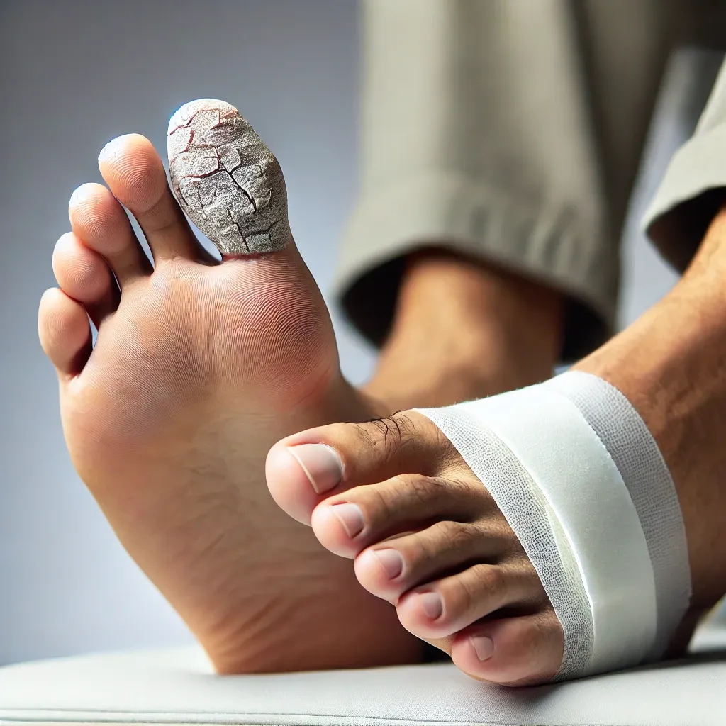 당뇨병 환자 발가락