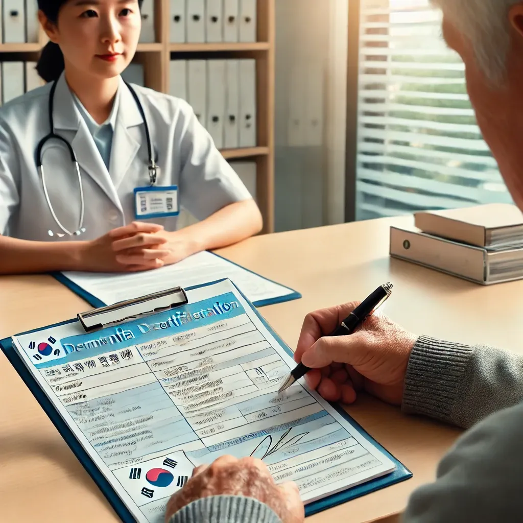 치매 장애인 증명서