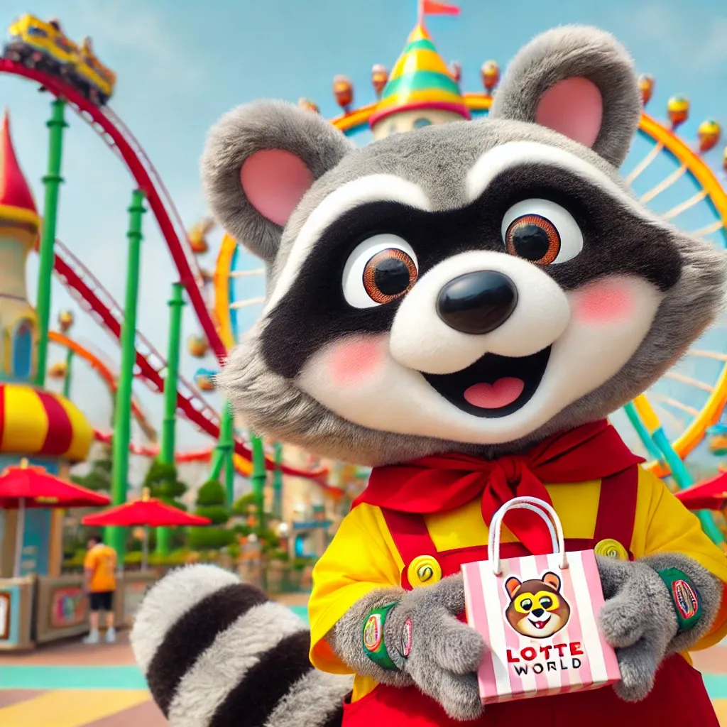 롯데월드 너구리