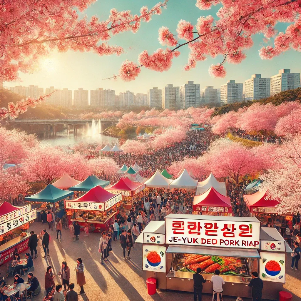 여의도 벚꽃축제 제육덮밥
