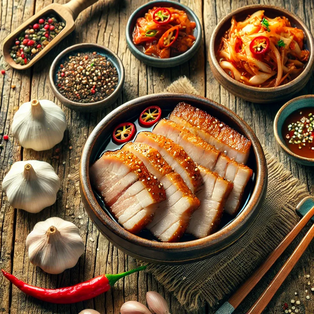압력솥 무수분 보쌈