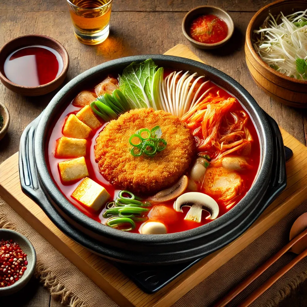 돈까스 김치나베 만들기! 소주 안주로도 제격