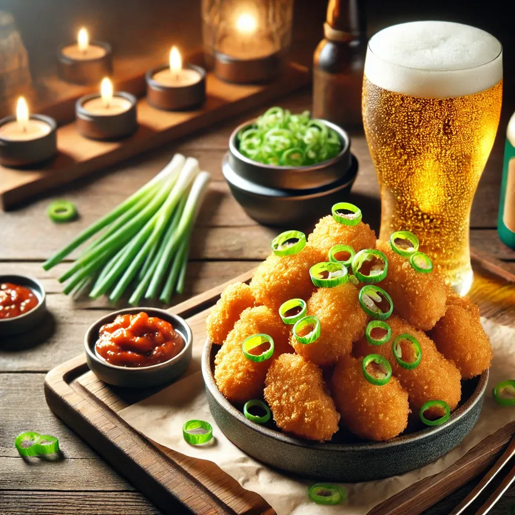 파절이+치킨너겟=파너겟 맥주안주 굿!!