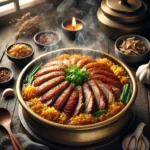 압력솥 누룽지 오리백숙