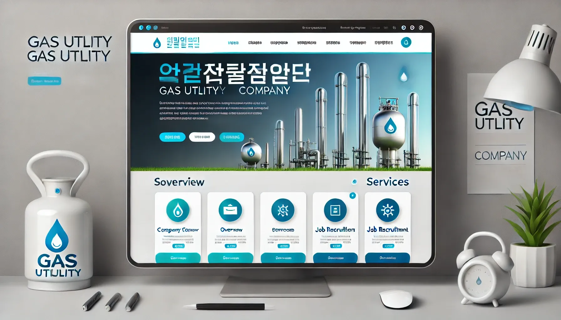대화도시가스 홈페이지