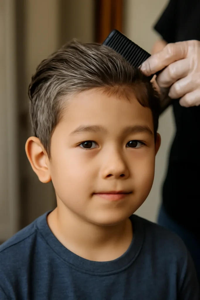 초등학생 흰머리 염색