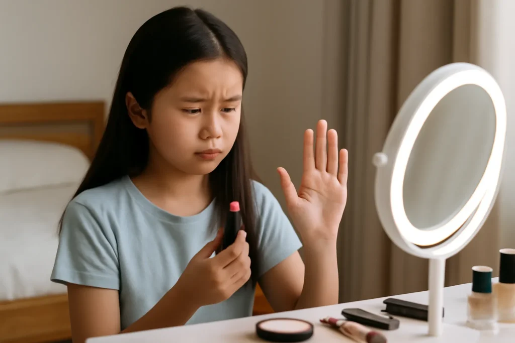 초등학생 화장 반대