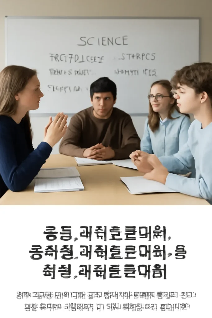 중학생토론학교 과학과 기술