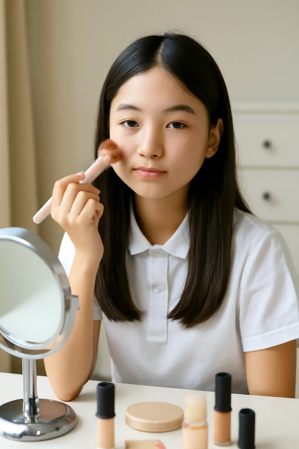 중학생 화장