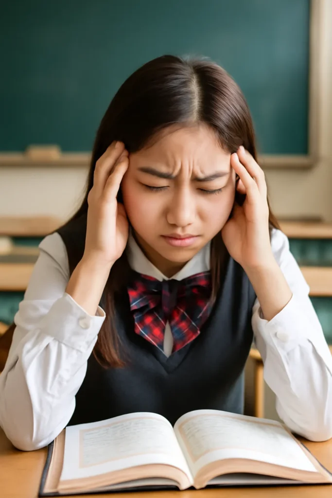 중학생 머리아픔
