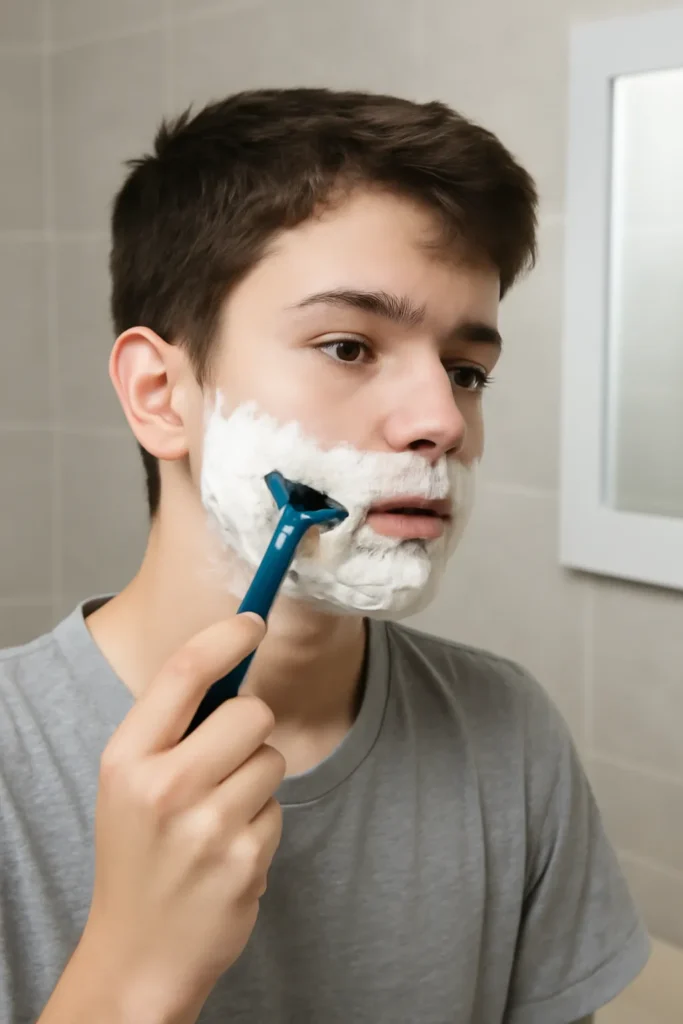 중학생 면도 날