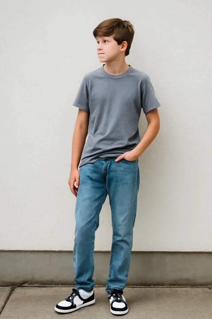 중학생 청바지 핏