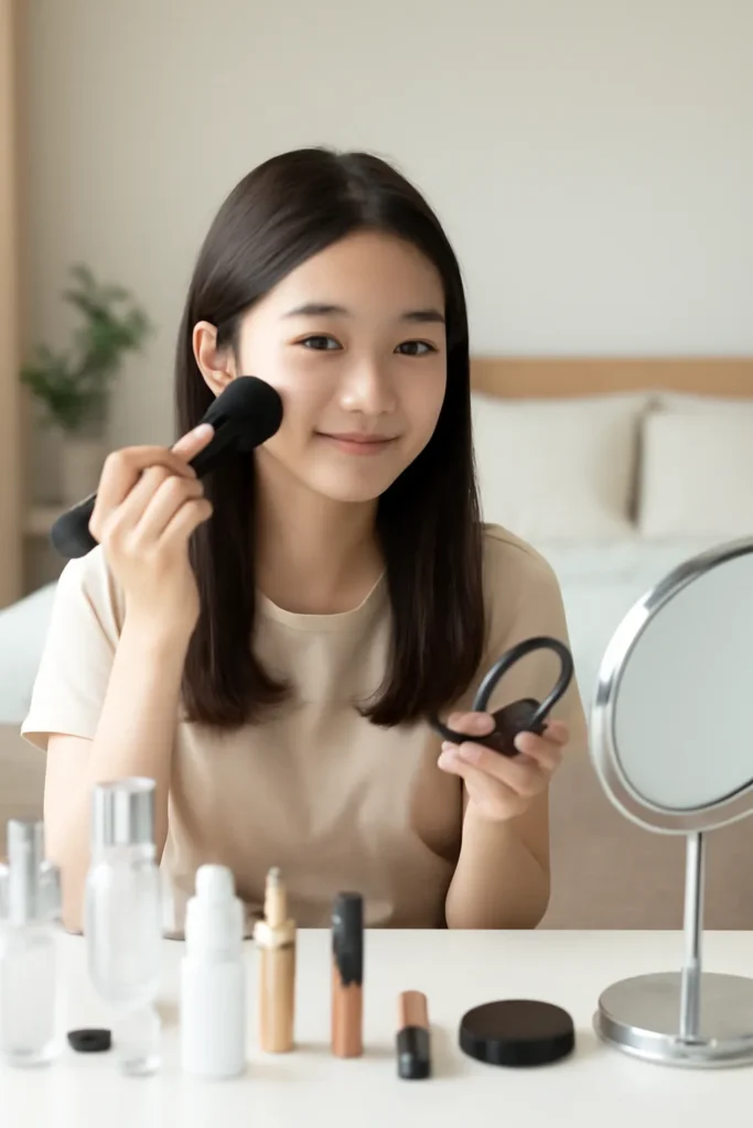 여자 중학생 화장품