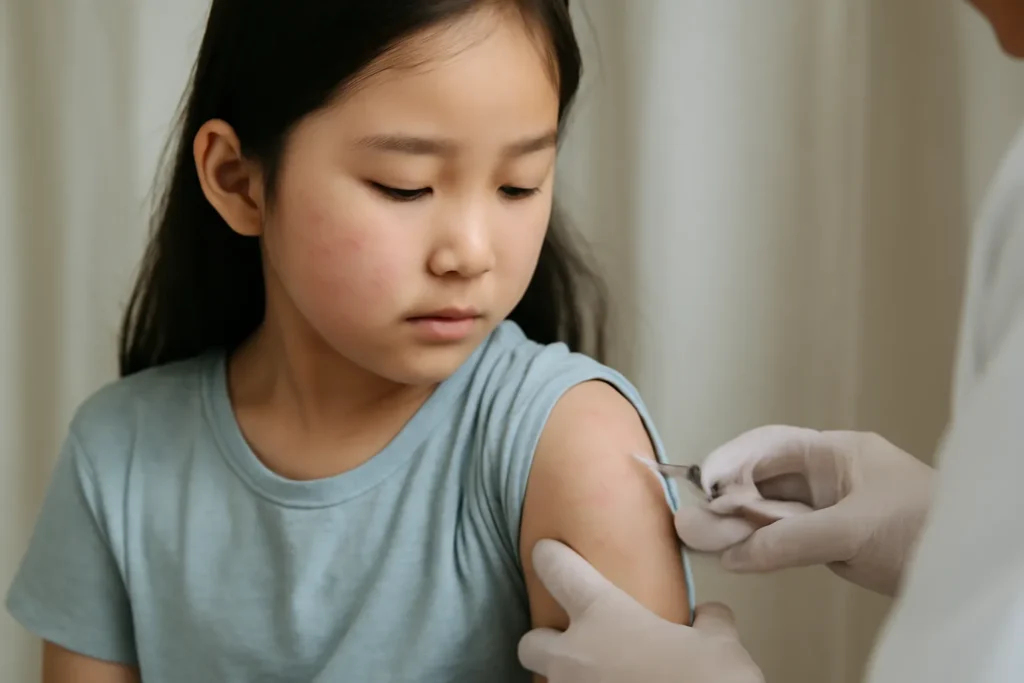 초등학생 두드러기 주사