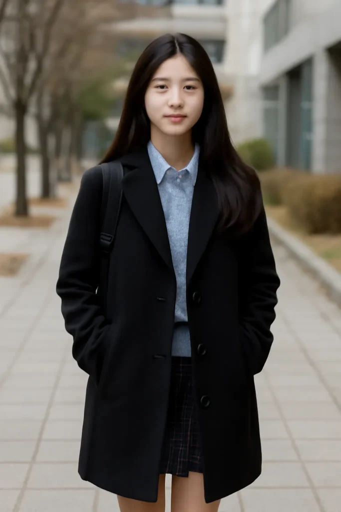 고등학생 코트 코디