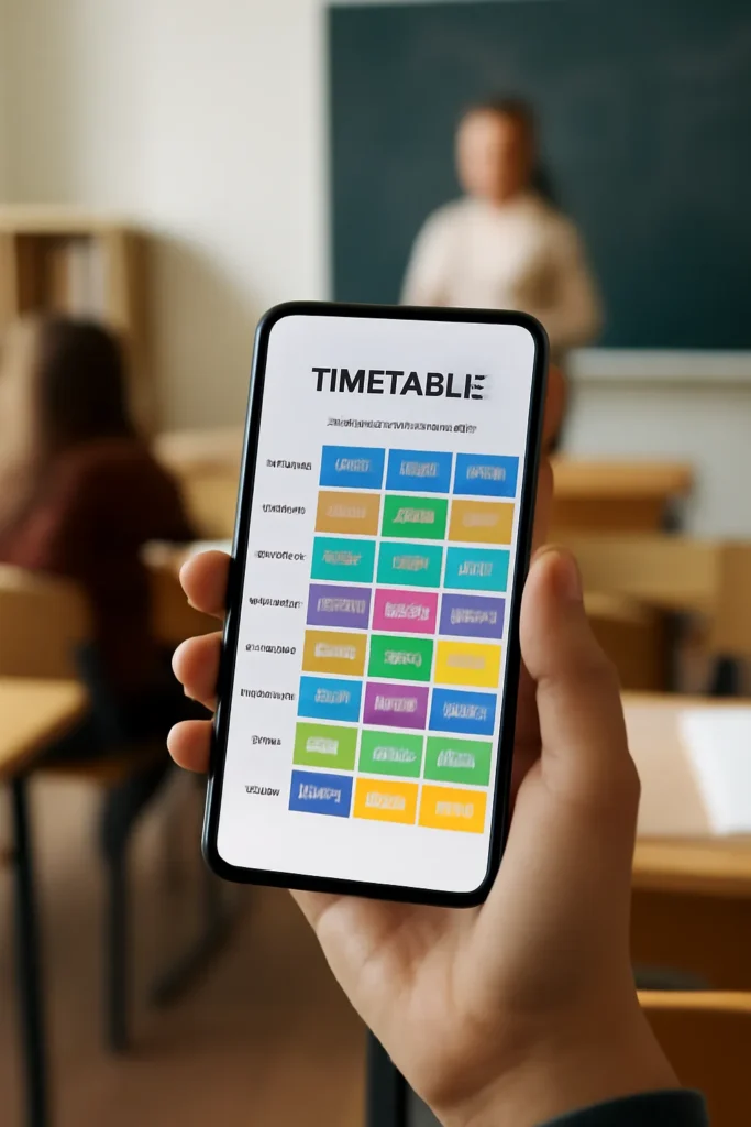 고등학생 시간표 앱