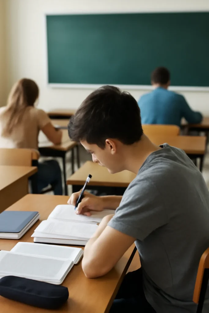 고등학생 시험 3주