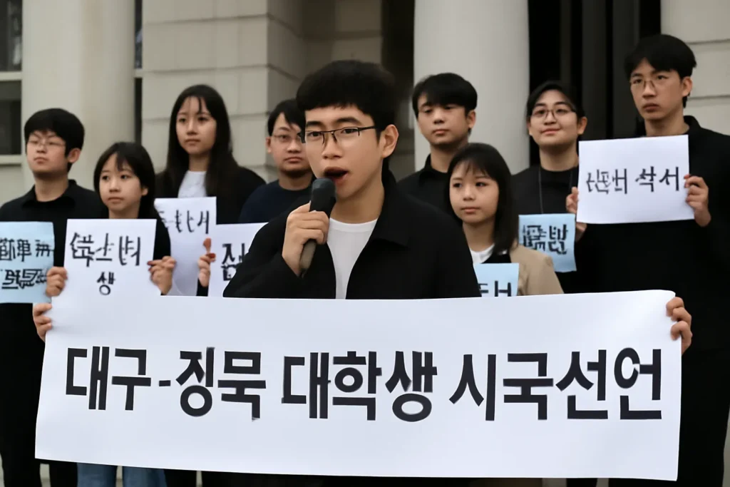 대구 경북 대학생 시국선언