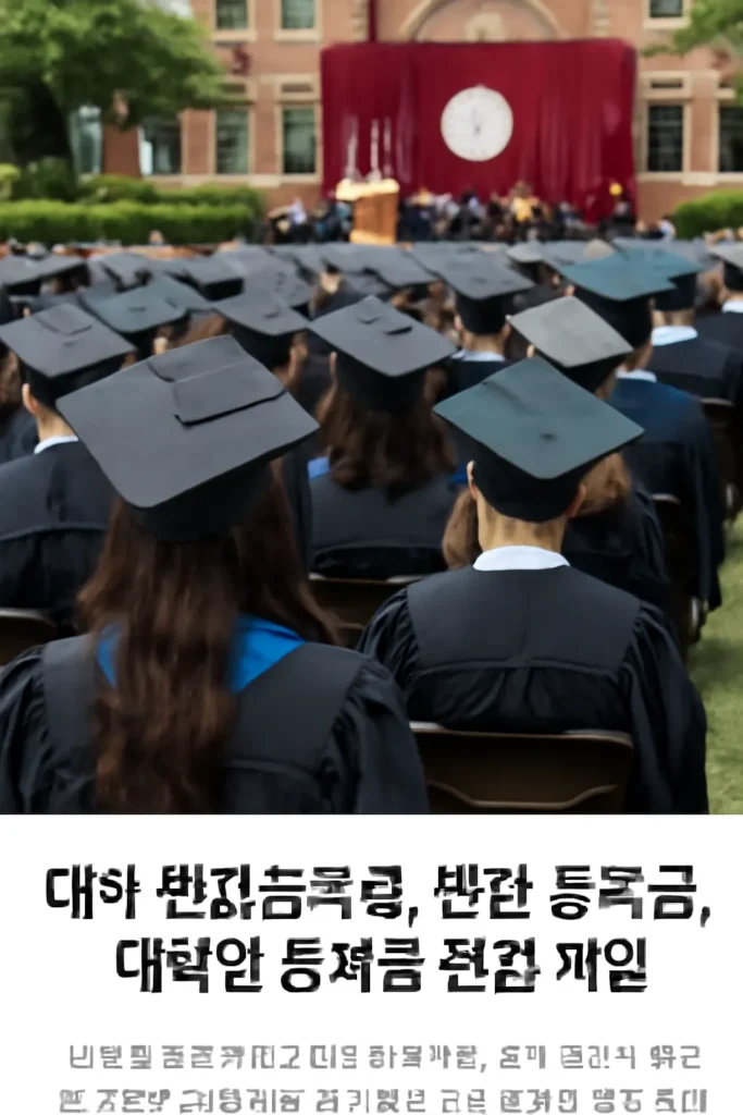 대학생 등록금 반값
