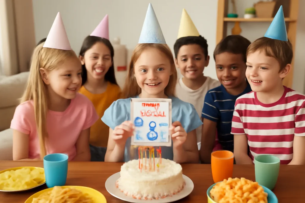 초등학생 생일파티 초대장