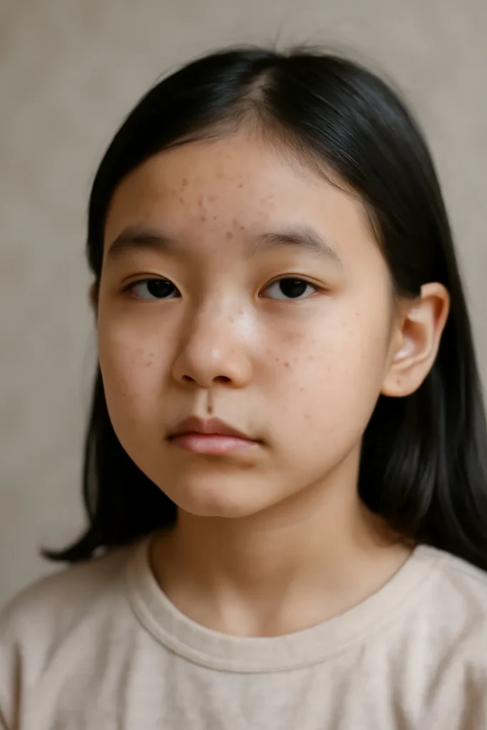 초등학생 좁쌀여드름