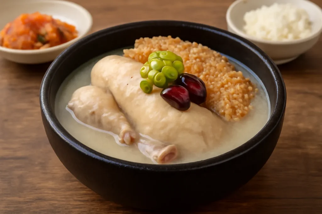 압력솥 삼계탕 누룽지