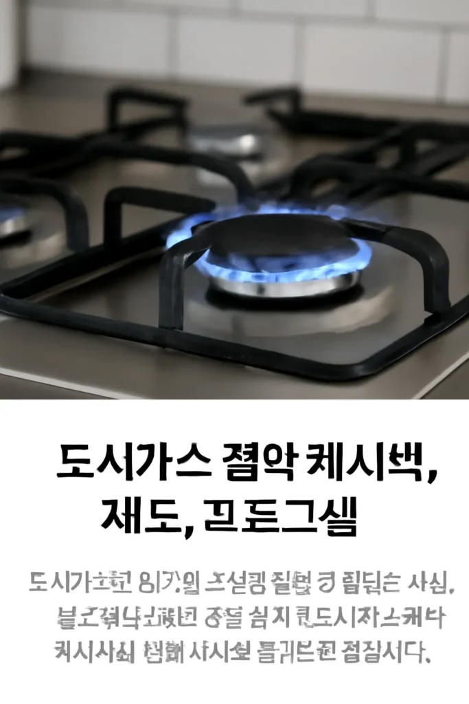 도시가스 절약 캐쉬백