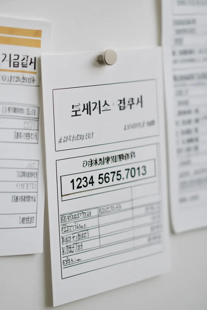 도시가스 식별번호