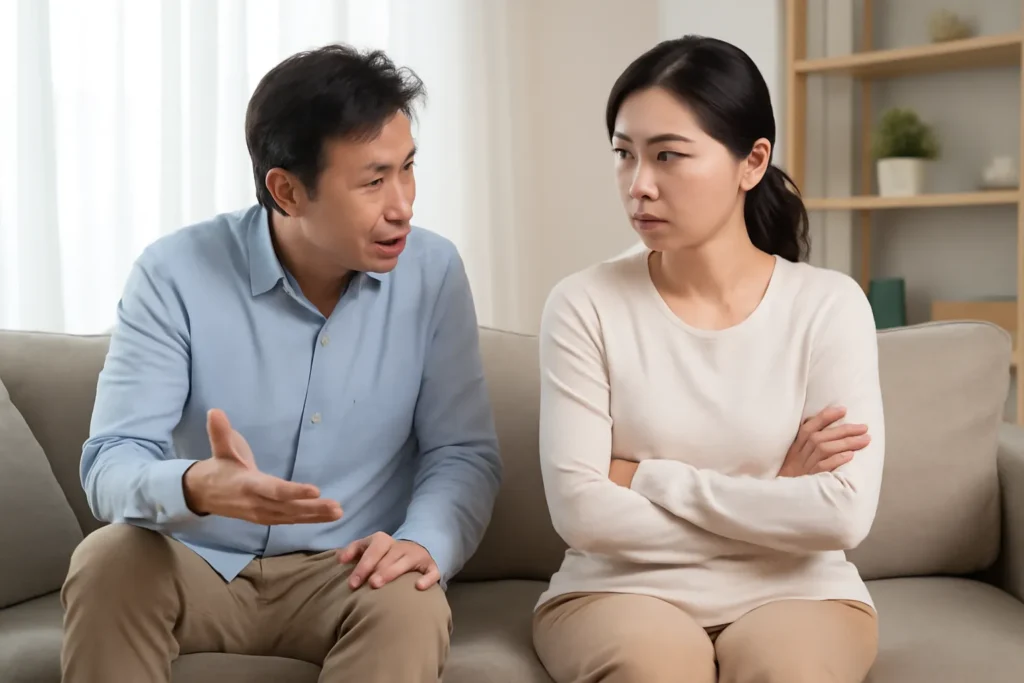 부부싸움은 칼로 물베기