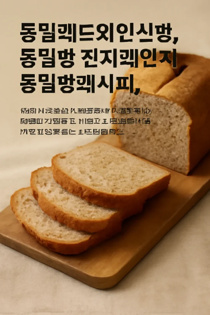 통밀레드와인식빵