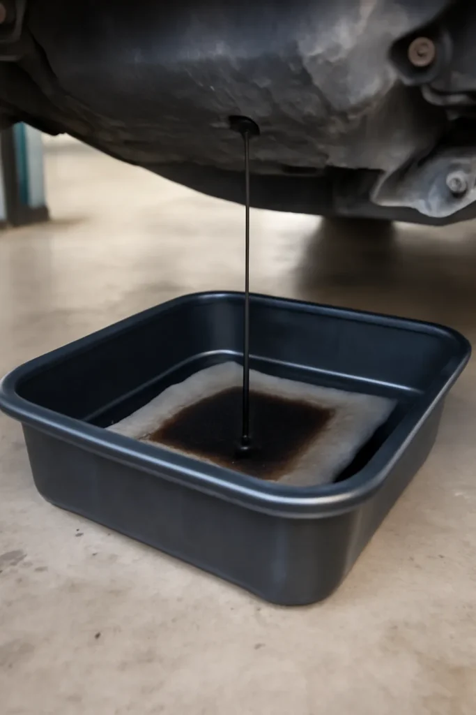 엔진오일 받이