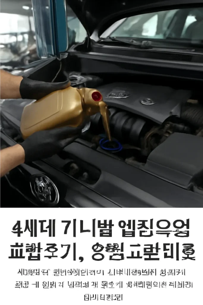 4세대 카니발 엔진오일 교환주기