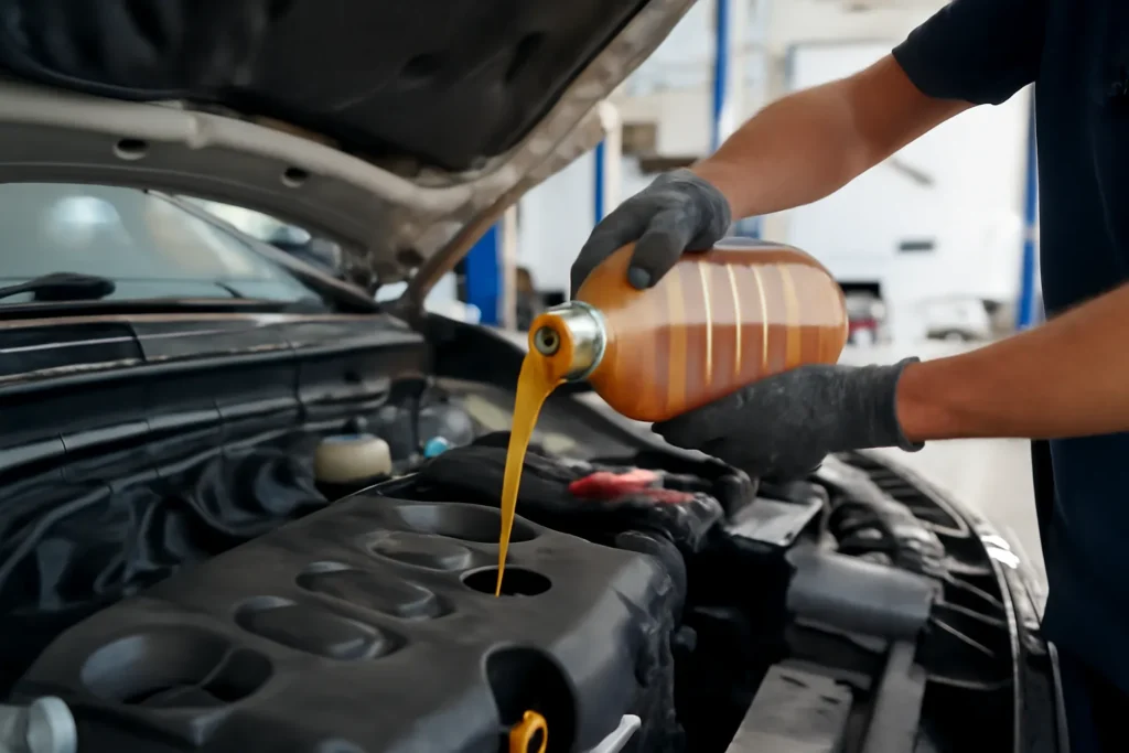 엔진오일 교환시간