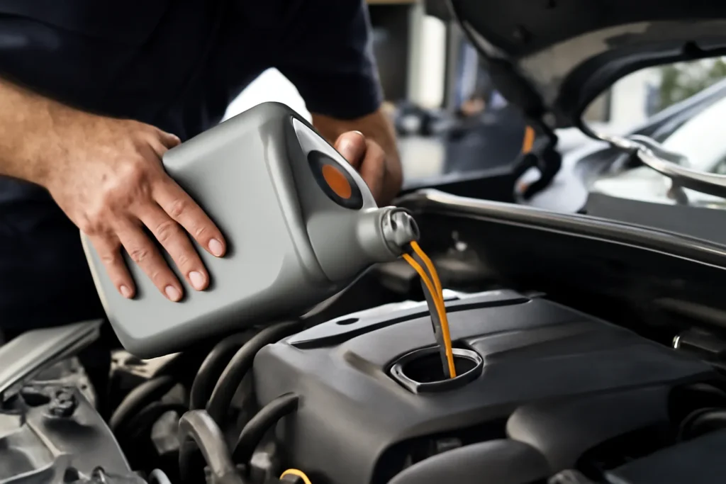 가솔린 엔진오일 합성유 와 광유 차이점