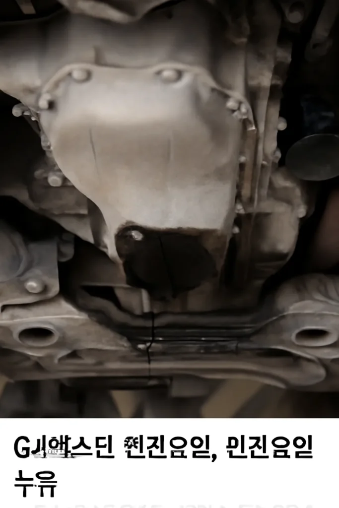 g4렉스턴 엔진오일 누유