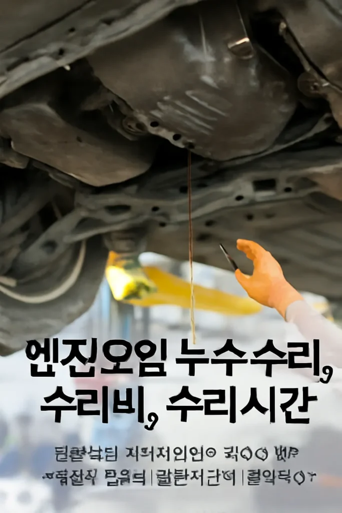 엔진오일 누수 수리