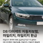 db 다이렉트 자동차보험 마일리지
