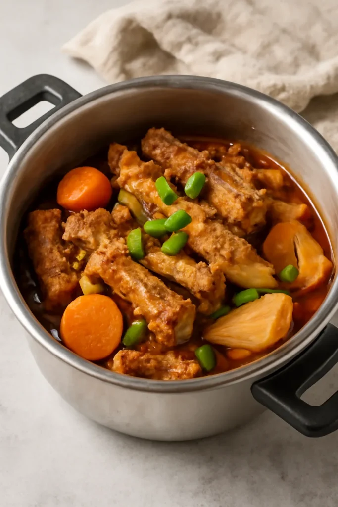 압력솥 등갈비찜