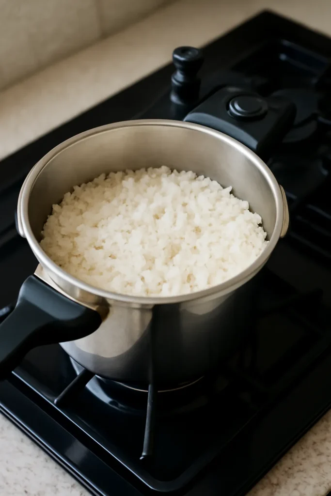 압력솥으로 밥하기