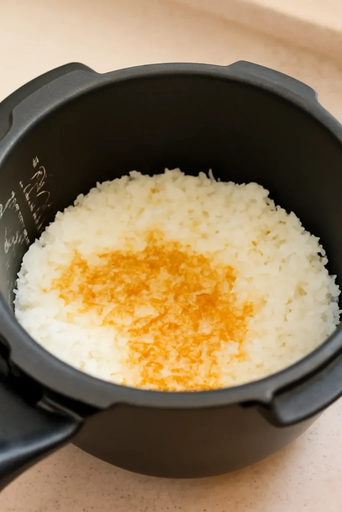 압력솥 밥하기 누룽지