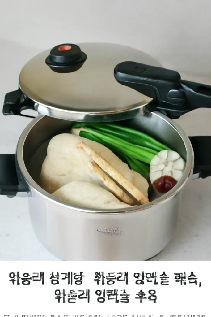 휘슬러 압력솥 삼계탕