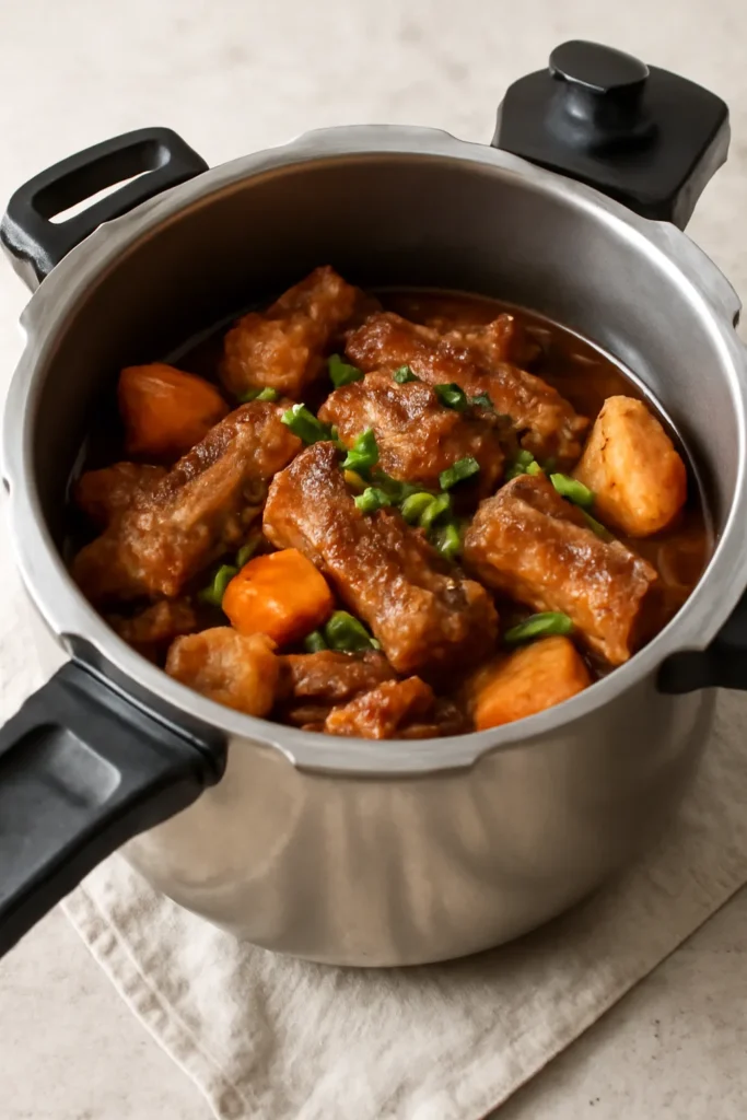 돼지갈비찜 압력솥 시간