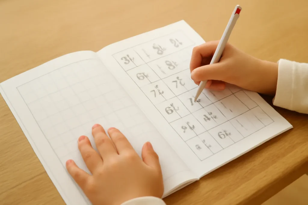 초등학생 글씨 교정