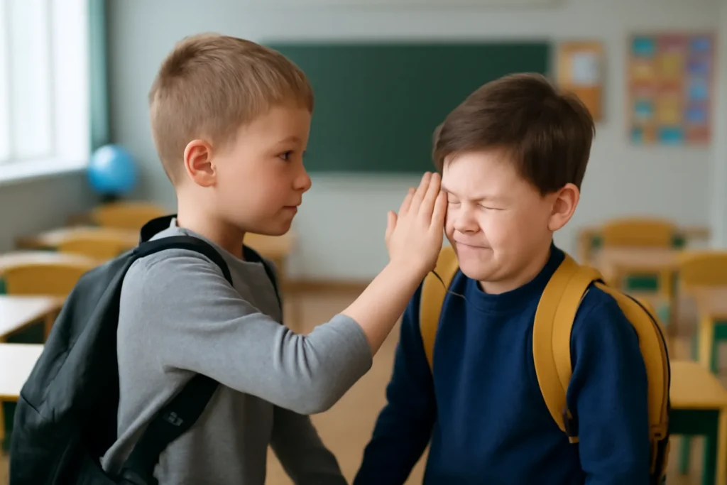 뺨 때린 초등학생