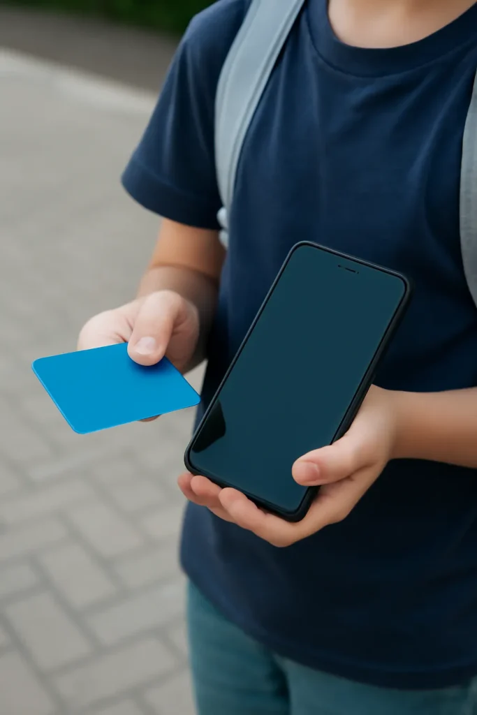 초등학생 교통카드 핸드폰