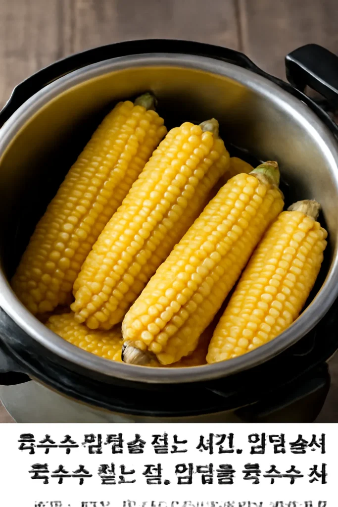 압력솥 옥수수 삶는 시간