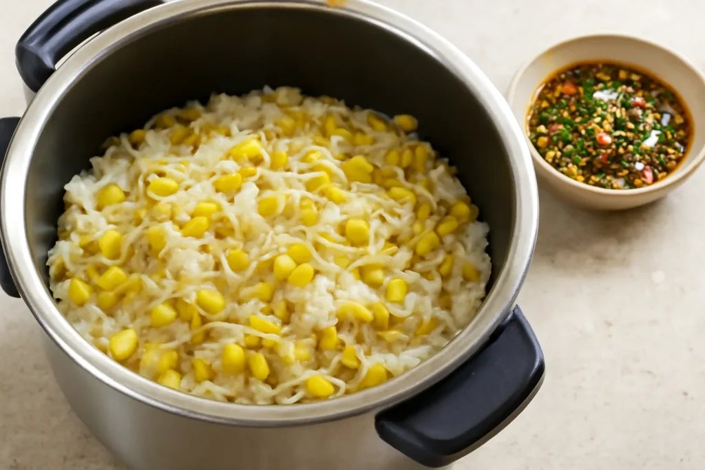 압력솥 콩나물밥