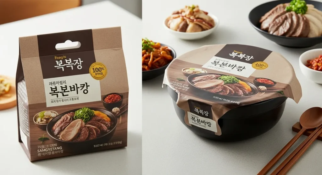 복날 삼계탕 포장